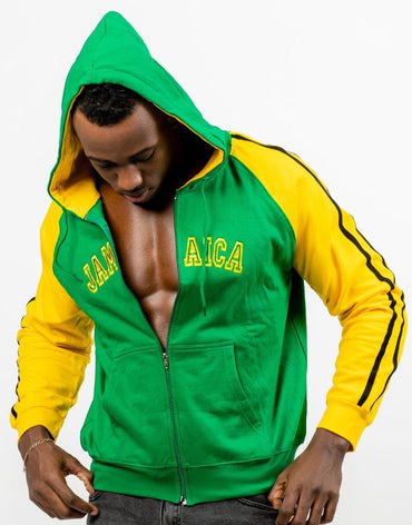 JAMAICA TWO TONE PULLOVER- GREEN